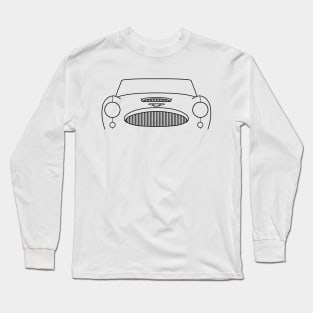 Austin-Healey 3000 classic car outline graphic (black) Long Sleeve T-Shirt